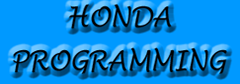 Honda programming
